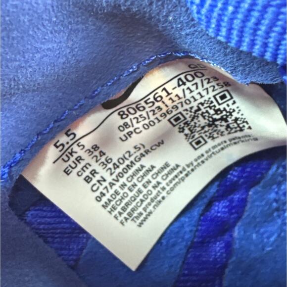 Nike High Jump Elite Track & Field Blue Spikes Shoes Mens Size 5.5 806561-400 - Picture 10 of 10